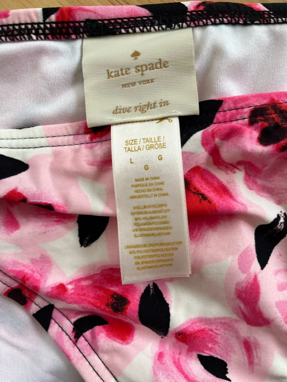 Kate Spade Pink Floral Bikini set